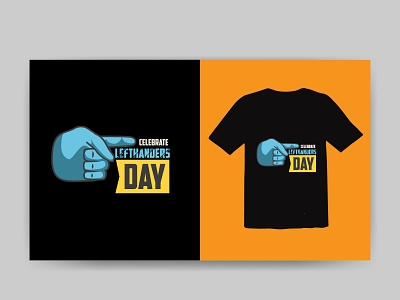 lefthanders day t-shirt design