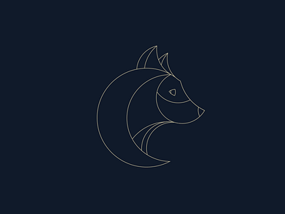 The Fox animal circles digital fox geometric geometry illustration lines logo minimalistic