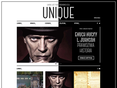 UNIQUE Magazine web concept ('14) branding concept design graphic design magazine redesign ui ux uxui web web design