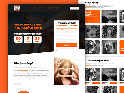 SBGBS - Landing Page ('15) branding charity design graphic design landing landing page logo ui ux uxui web design