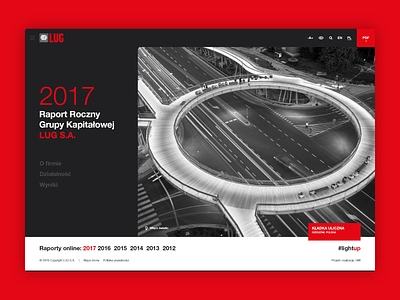 LUG Annual Report '17 concept annual report corpo corporation design graphic design ui ux uxui web design