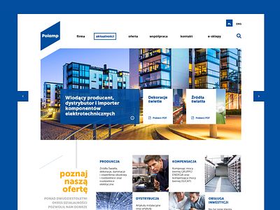 Polamp web redesign concept ('15)