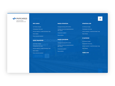 PKP CARGO Annual Report '17 concept annual report corpo corporation design graphic design ui ux uxui web design