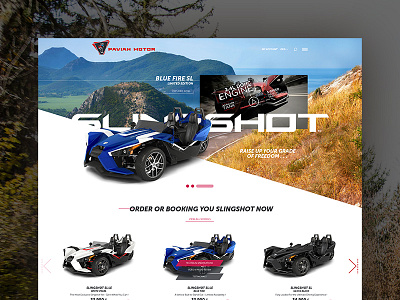 SlingShot web-design auto slingshot web wezom