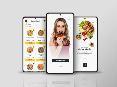Food App Design app app design branding graphic design ui ux web design
