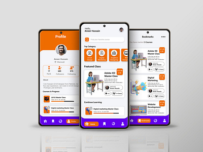 E learning app design