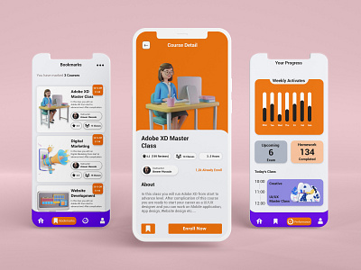 E learning app design