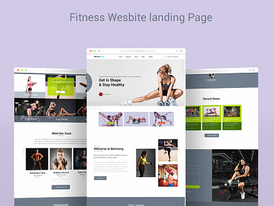 Fitness app design