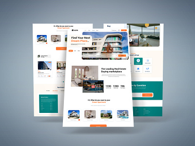 Property web landing Page app app design graphic design ui ux web design