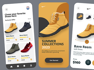 Shoes app app app design design graphic design ui ux web design