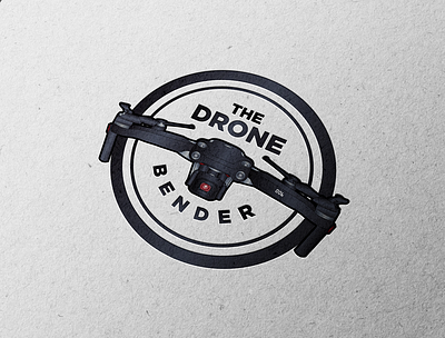 The Drone Bender Logo design illustration logo