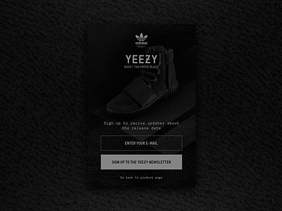 DailyUi Challenge 001 boost dailyui dailyui001 signup yeezy