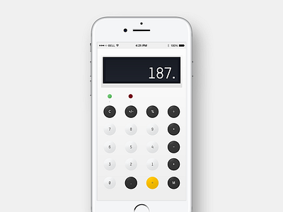 Dailyui004 - Calculator calculator dailyui dailyui004 interface minimal mobile retro