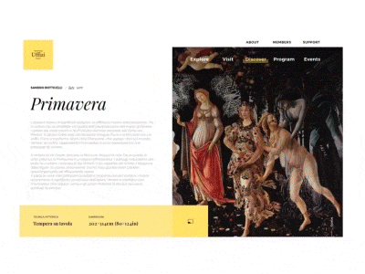 Concept 11 - Gallerie degli Uffizi 2.0 art concept daily museum page single slider uffizi ui