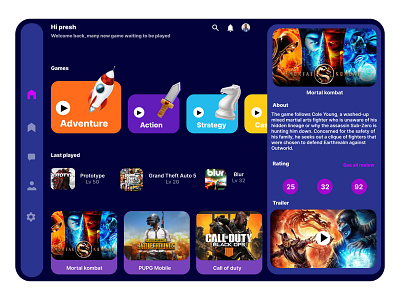 Gaming app UI/UX Design by Gentle graphics on Dribbble