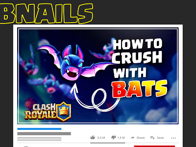 Clash Royale thumbnail designed by nafaydesigner. anime attractive designs design designs fiverr freelancer gaming thumbnails graphic design nafaydesigner needdesigner posts reelcovers socialmedia thumbnails videocovers youtubethumbnails