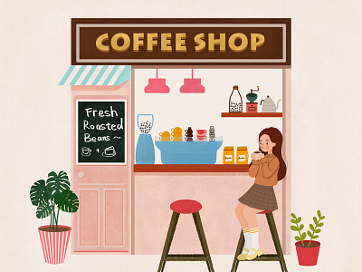 coffee shop 插图 美食