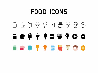 Icons ui 下午茶 美食