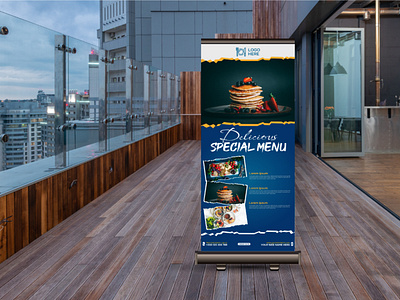 Restaurant Roll up banner