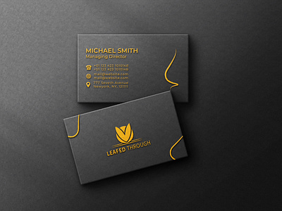 PSD Business Card Mockup