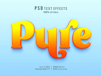 Creative Pure 3d editable text effects