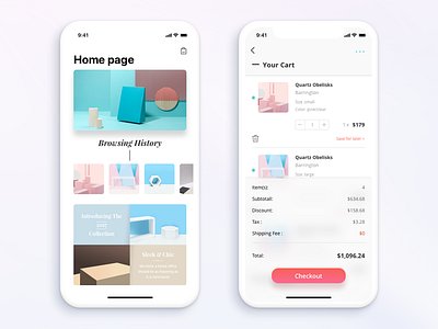 Responsive design-mini shop design iphonex responsive ui website