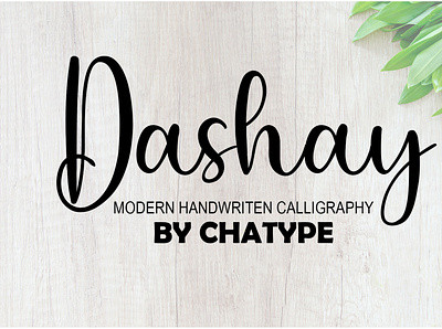 Dashay font brush calligraphy casual cursive font handwritten logo modern script signature typeface