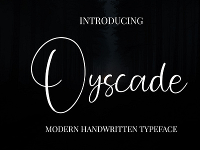 Oyscade handwritten font