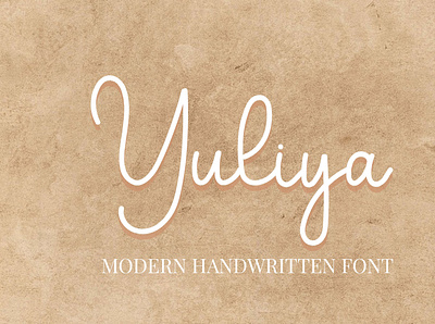 Yuliya Font 3d branding calligraphy font graphic design handwritten invitation logo motion graphics script