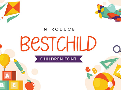 BESTCHILD Font 3d branding font graphic design handwritten logo motion graphics script