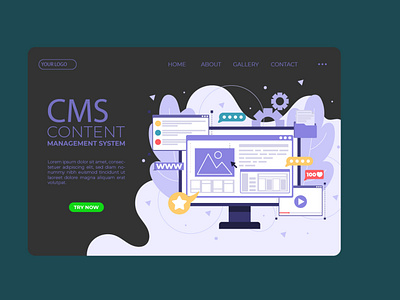 CMS Landing page