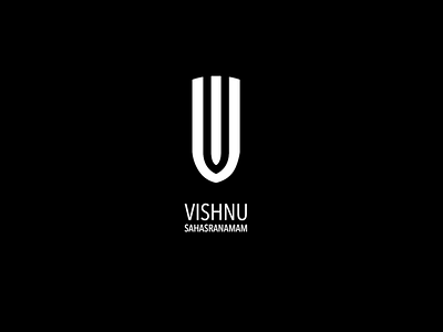 Vishnu Sahasranamam Logo app bangalore design flat icon illustration logo minimal typography ui