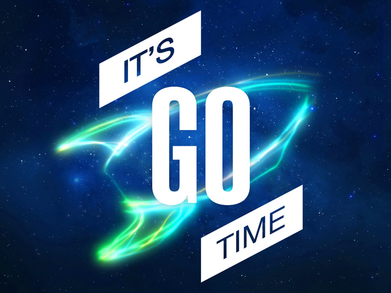 It's Go Time, Concept 3 its go time blackbaud go rocket light streaks space