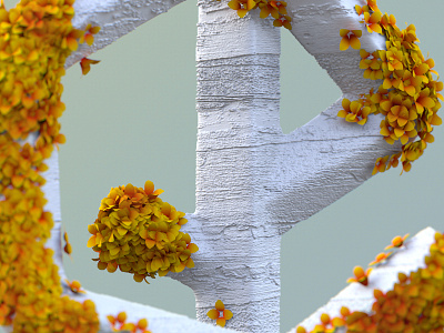 Autumn Series 3d abstract abstractart autumn c4d cinema4d digitalart illustration leaves render trees