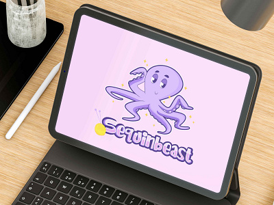 A mascot logo design - Octopus illustration