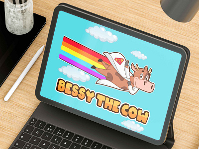 A cartoon cow illustration - mascot logo 2dstyle animal art animal logo animal mascot cartoon cartoon animal cartoon character cartoon cow cartoon logo cartoon mascot character character design cow drawing cow illustration cow mascot design illustration logo mascot mascot logo