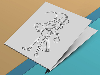 A cartoon cricket mascot design
