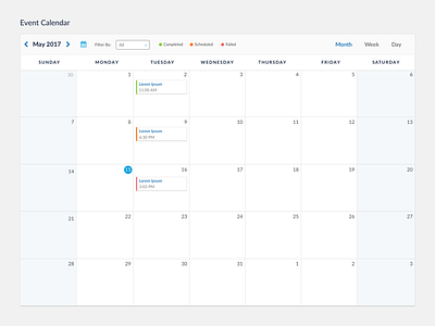 Event Calendar calendar day view event calendar month view reports schedule scheduling week view