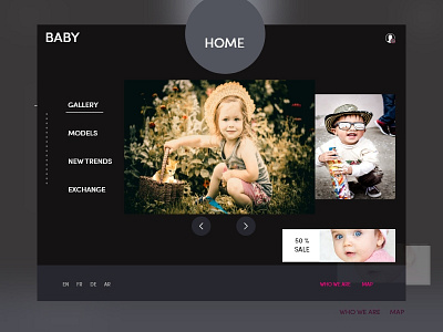 BABY Gallery album baby gallery models transition trends ui