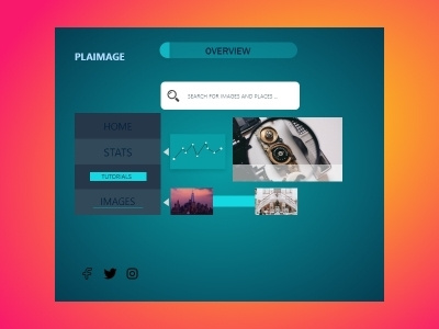 Image and Statistics Overview app design display elegant minimal mobile search ui uiux ux web