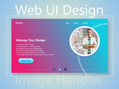 Web UI Design branding design icon illustration interface landing ui ux website
