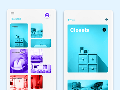 Furniture App overview branding dashboard design illustration landing ui ux web