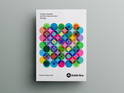 A5 Booklet a5 booklet abstract circles geometric shapes multi colour pattern paul mcdaid swiss uncoated stock white