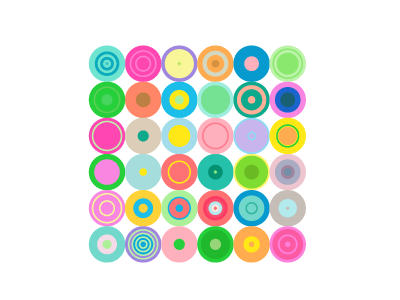 Colour Circles a5 booklet color circles roundels