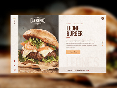 Leone's Burger Bar Concept bar burger food