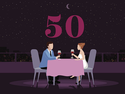 FIFTY FIRST DATES couple fifty film illustration love memory night romance vector