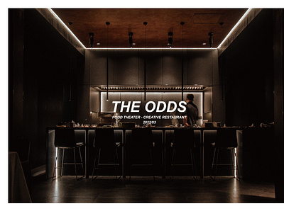 “THE ODDS ” RESTAURANT INTERIOR DESIGN black branding experience food furniture interior design lighting photography product design restaurant