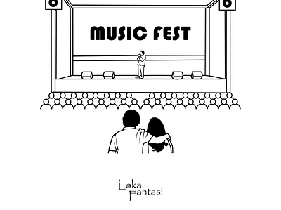 Concert (Konser) - Illustration app branding design graphic design illustration logo typography ui ux vector