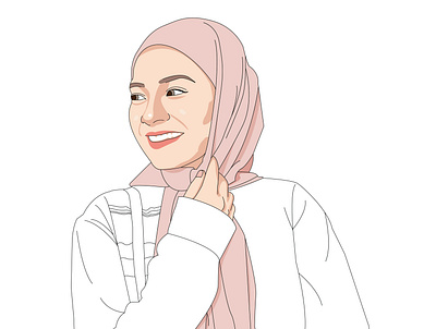 Beautiful Hijab Girl animation graphic design