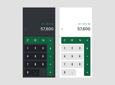 Daily UI 004 - Calculator challenge dailyui design ui